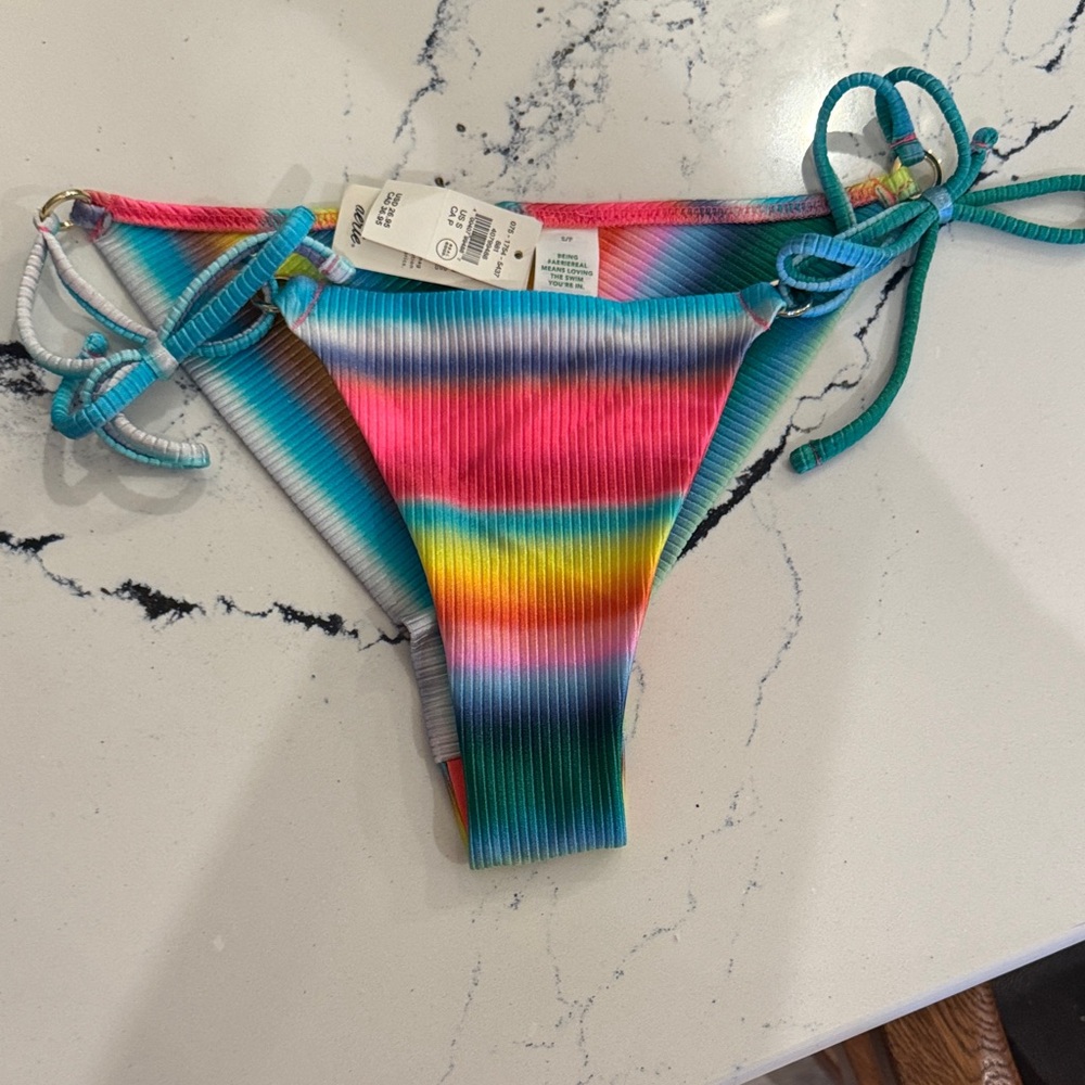 Aerie Vibrant Striped Bikini Bottom